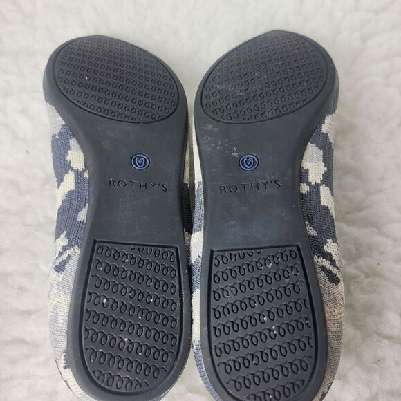Rothy’s The Point Ash Womens Flat Ballet Size 7 Camo Gray Shoes Retired - Picture 6 of 10